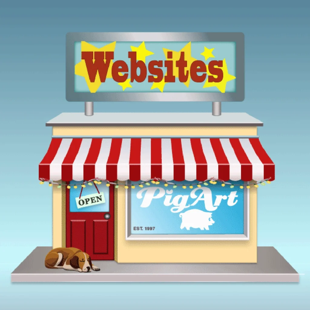 pig art website storefront